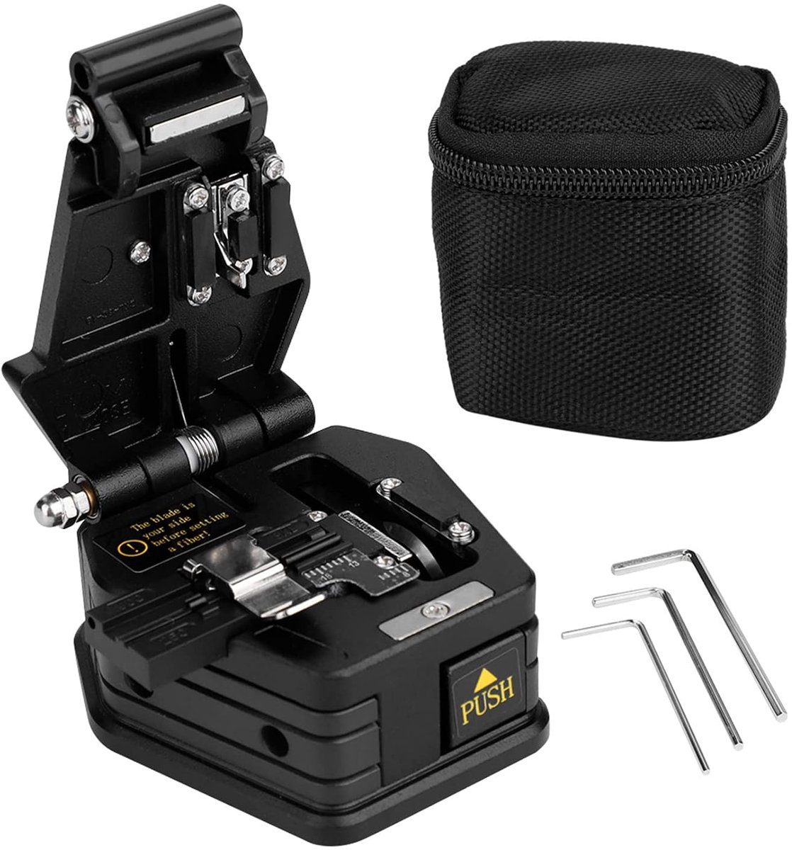 SnelShoppen - Fiber Optische Kabelsnijder Fiber Fiber Stripper Splicer Skl6C Hoogwaardige Precisie Fiber Optic Cleaver Met Tas - Compact, Ergonomisch