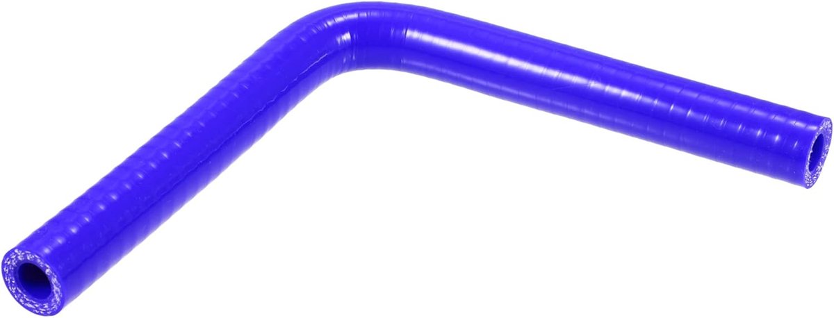 SnelShoppen - Universele 13mm Siliconen Slang 90 Graden Blauw | Binnendiameter 13 mm, Buitendiameter 23 mm, Lengte 150 mm, Temperatuur -60 °C tot 300