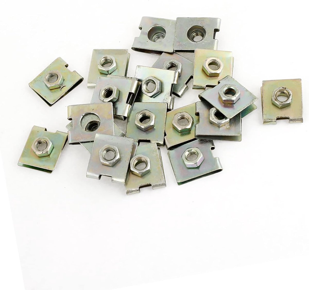 SnelShoppen - U-vormige Metaal Clips Set van 20 - M6 Speed Nuts - Duurzaam en Vervormingsbestendig - Voor Bevestigen van Draden en Kabels - 10mm Gatdi