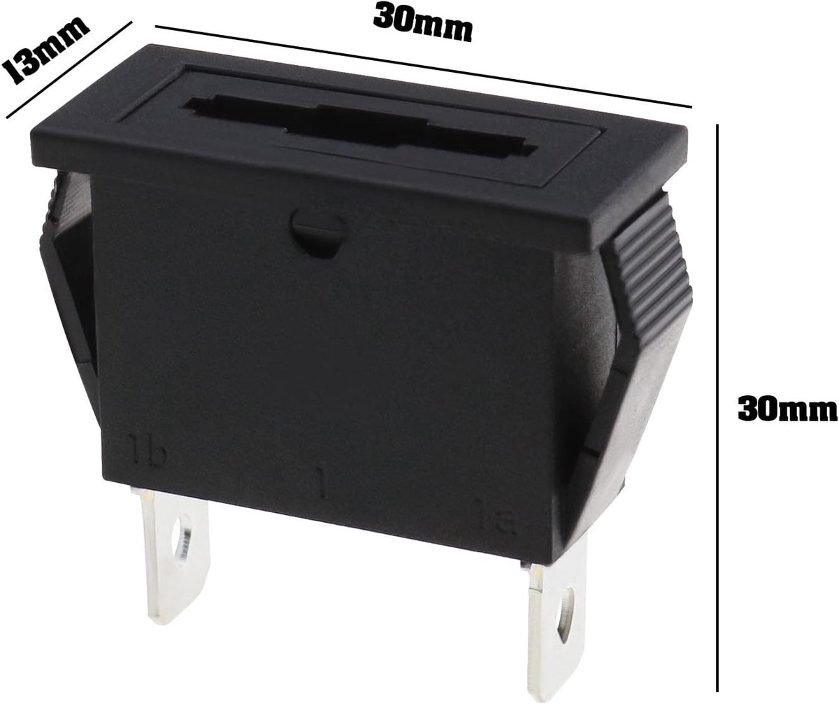 SnelShoppen - 5PCS Standaard Bladzekering Houder Paneel Opbouw Bladzekering Zitting voor Auto, Bus, Motor, Camper, Scooter, Quad, Boot, Marine, Tracto