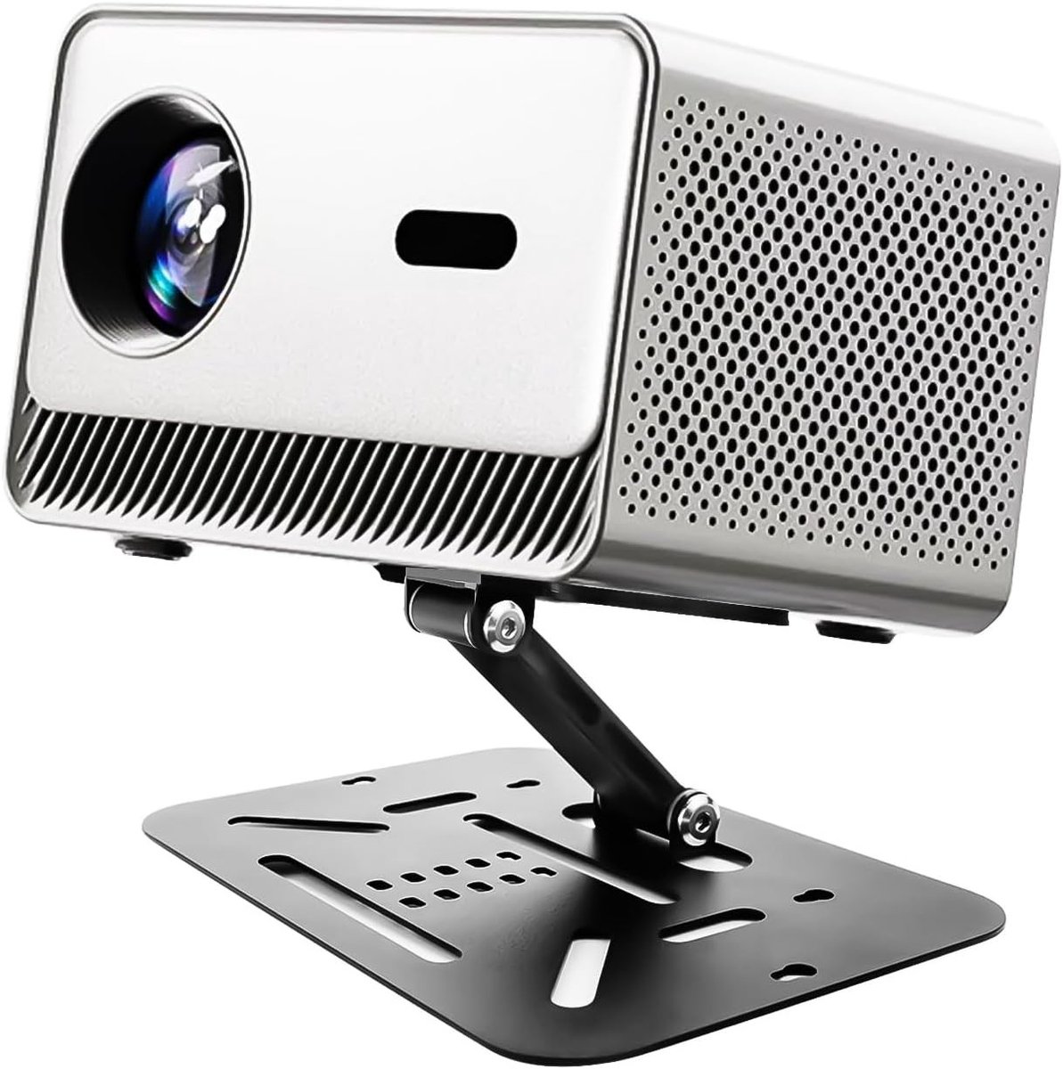 Multifunctionele Projectorhouder voor Muur en Plafond, Universele Hoekverstelling met 1/4 Inch Schroefdraad, Stevige Projectorbeugel voor Thuisbioscoop en Presentaties
