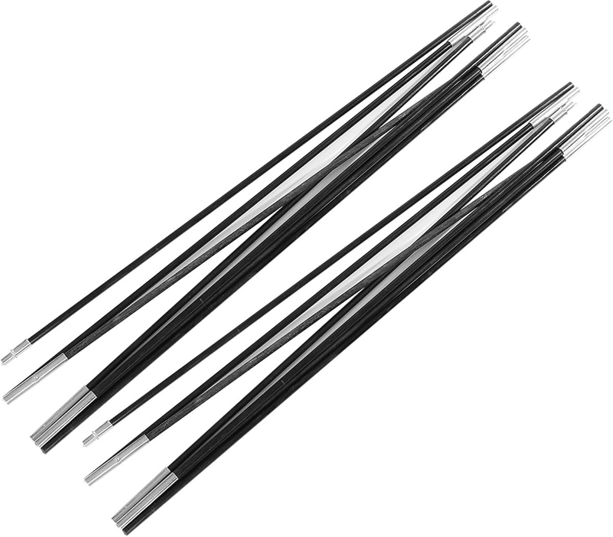 SnelShoppen - Tentstokken Vervanging 4M Fiberglas Campingstokken Set - Opvouwbare Steunen voor Tent, Boot Covers, Zonnezeilen - Ideaal voor Buiten, Ca