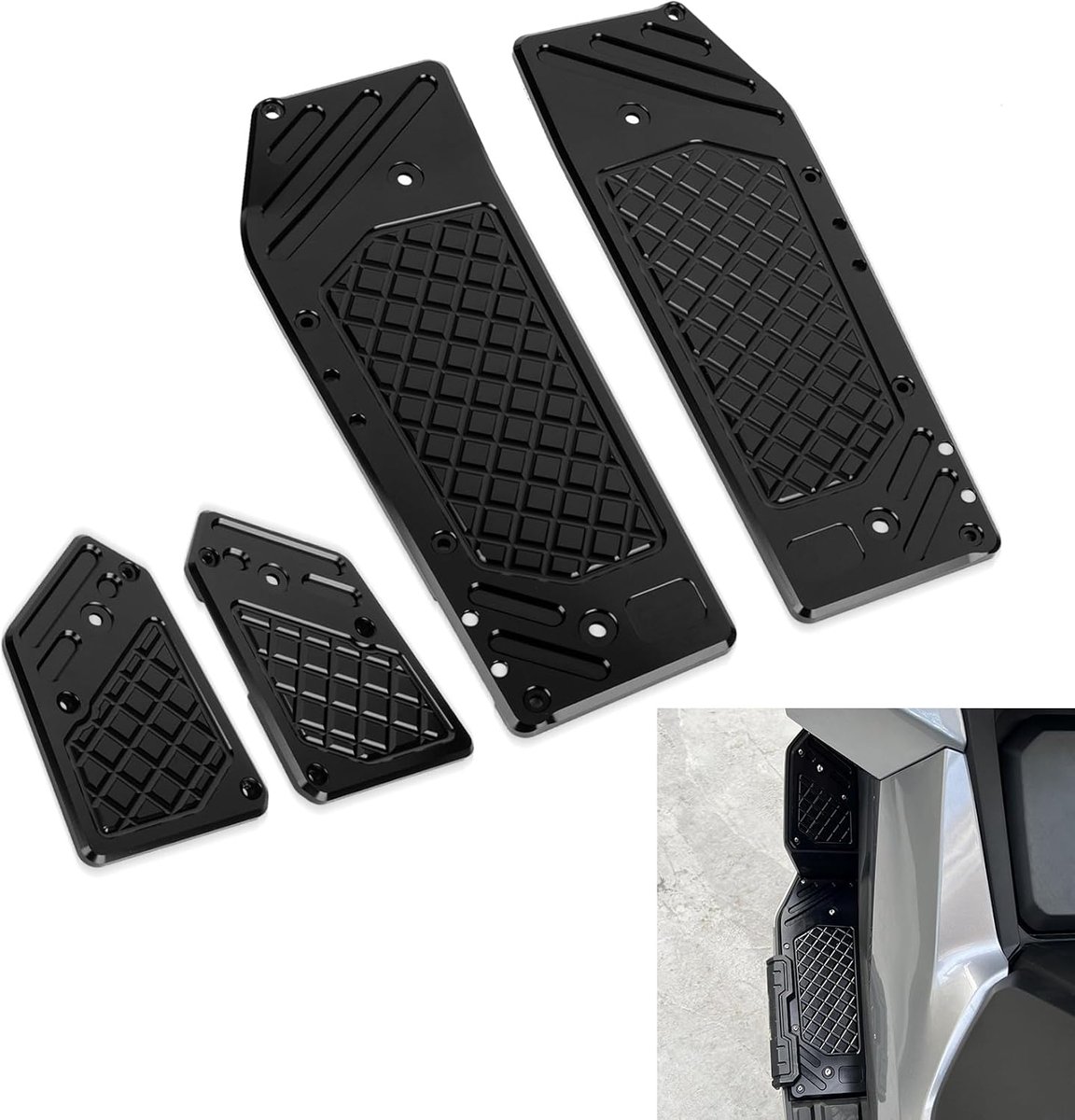 Foot Pegs Foot Pegs for ADV 350 2022-2023,PSLER Driver Foot Pedal Motorcycle CNC Aluminum Decorative Accessories - ShopVlot