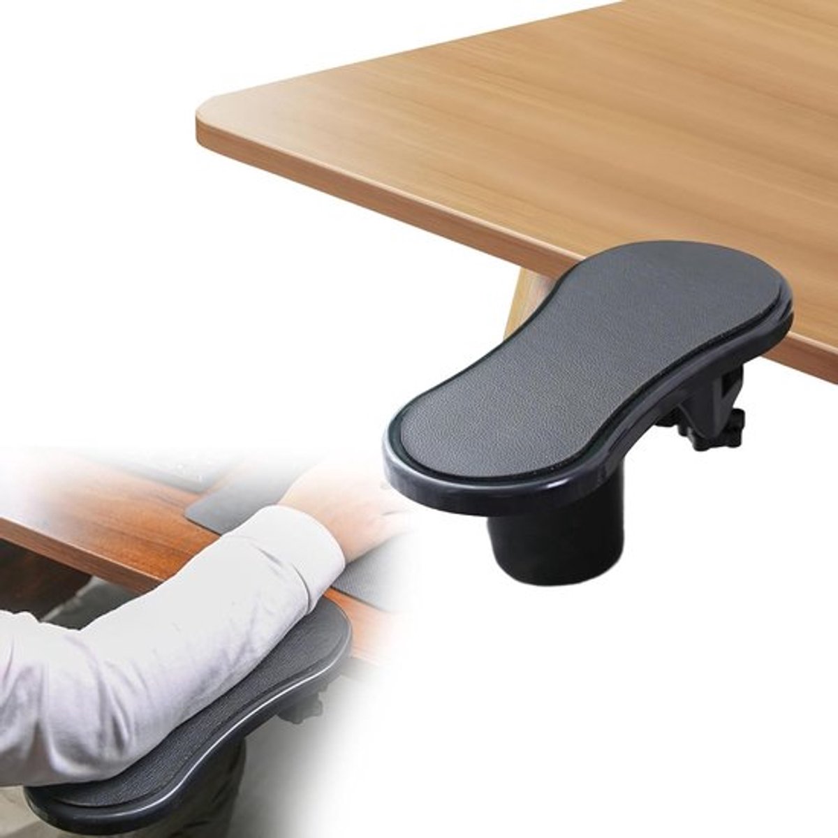 Ergonomische Armsteun voor Bureau, Desk Extender met Draaibare Elleboogondersteuning voor Thuis en Kantoor, Verbeter Comfort en Productiviteit