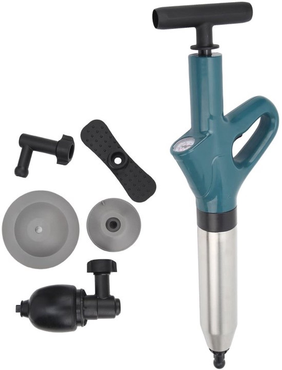 Afvoerverwijderaar Hogedruk - Ontstopper Toilet - Gootsteenontstopper - Plopper - Ontstopper Douche - Materiaal ABS/Roestvrij Staal
