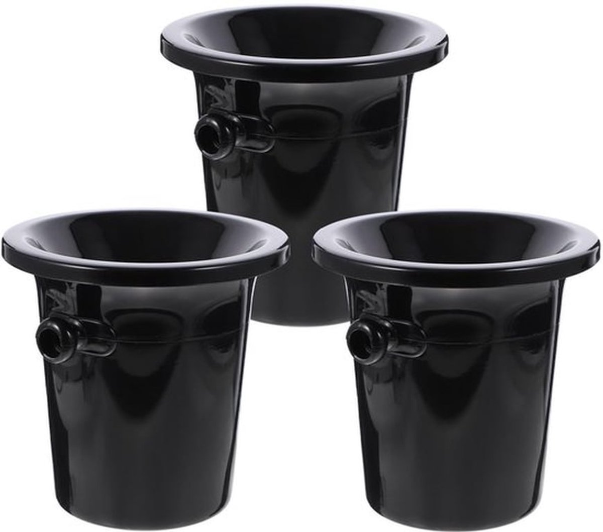 3-delige wijnprobeerset - wijnproeven - inclusief spuugbak en schenktuit - zwart champagnekleurig - ideaal voor wijnliefhebbers - perfect...