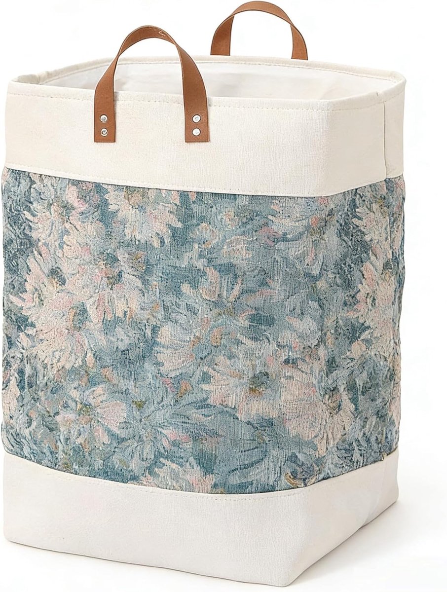 Wasmand - Grijs - 55 x 35 x 35 cm - Opvouwbare Wasmand van Versterkt Oxford - Voor Bijkeuken, Slaapkamer en Badkamer