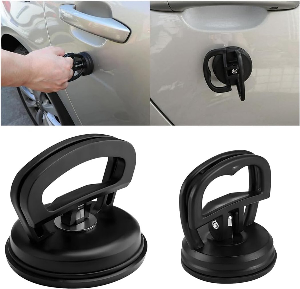 SnelShoppen - 2 Stuks Auto Deuk Herstel Suction Cup - Deuk Verwijder Tools - Krachtige Vacuüm Aftrekker - Stevige Kunststof Handgreep - Zachte Rubber