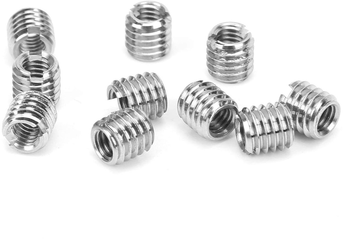 SnelShoppen - 10 stuks M6 M4 Draad Inserts Mannen Vrouwen Reductie Moer, Lock Draad Reparatie Moer Pijp Fitting Reducer Adapter Bevestigingsaccessoire