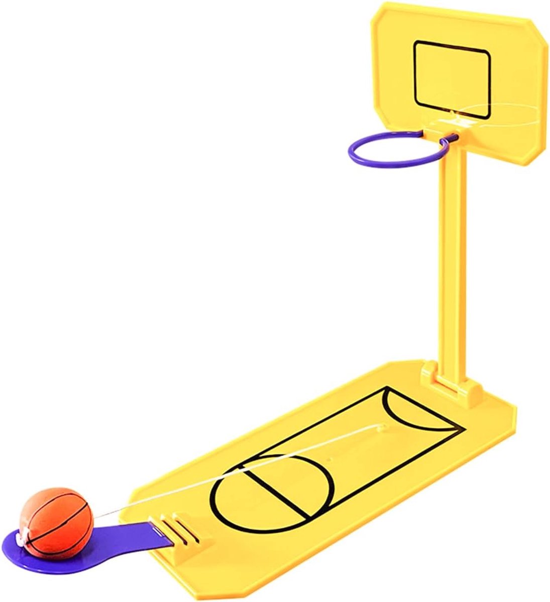 SnelShoppen - Mini Basketball Game Backboard, Vouwbare Tafel Spel voor Thuis, Op Reis of Kantoor, Verbeter Coördinatie, Leuk Voor Volwassenen