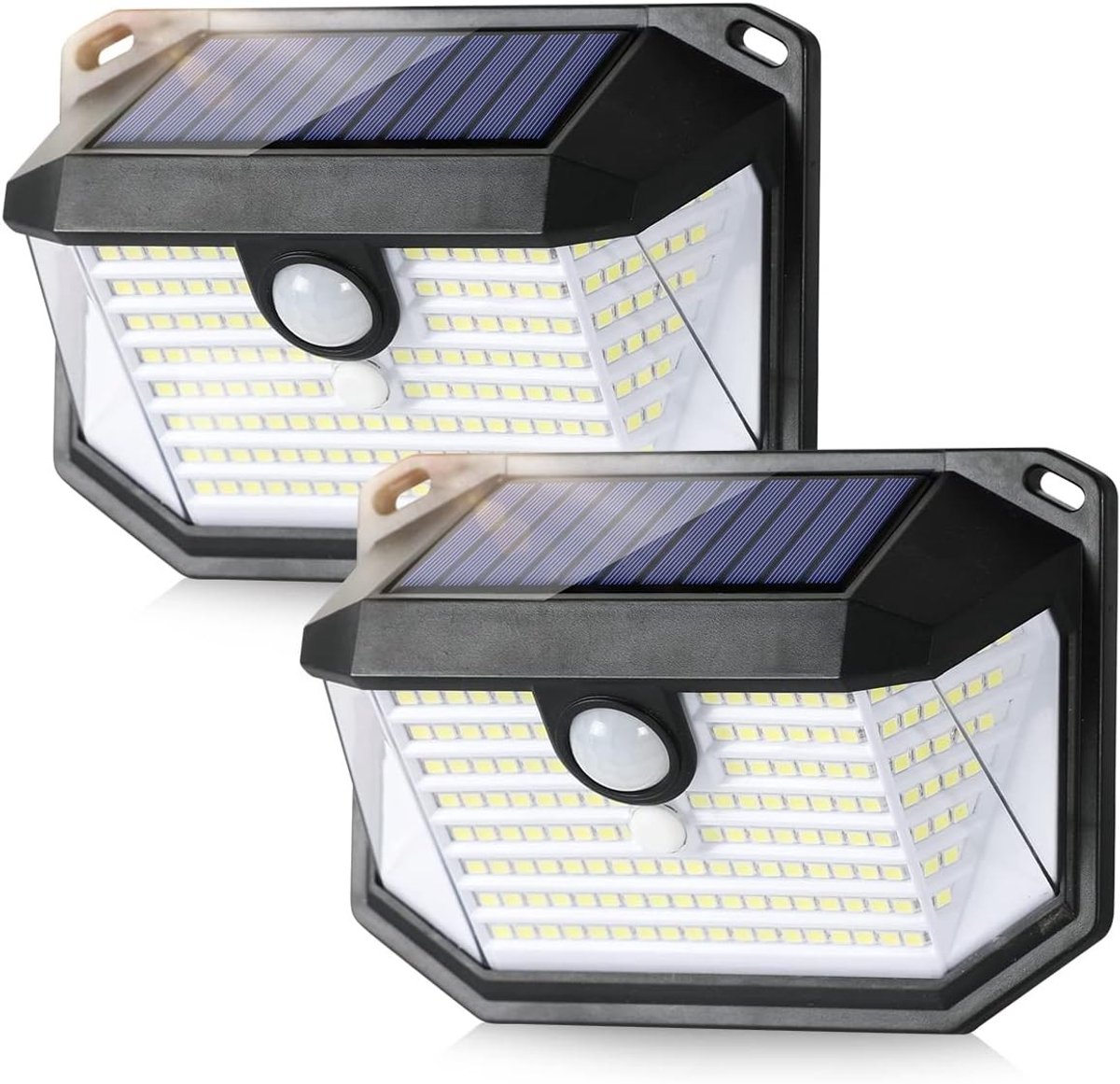 Zonne-lampen voor buiten - Zwart - - LED Buitenlamp met Bewegingssensor - Voor Tuin en Garage