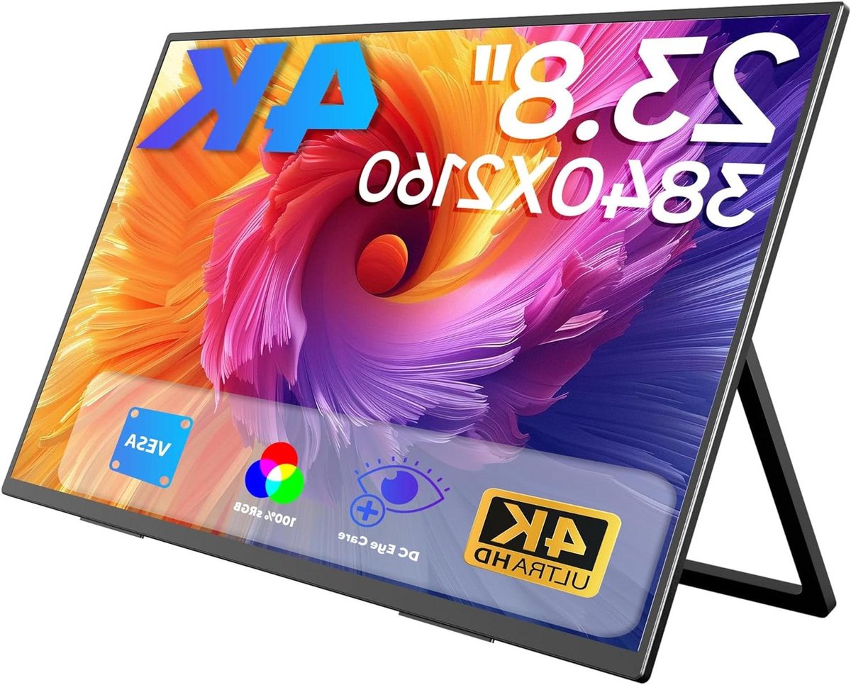 Draagbare Monitor - Extern Scherm - Productief Werken - 4K UHD HDR - 238 inch - Zwart