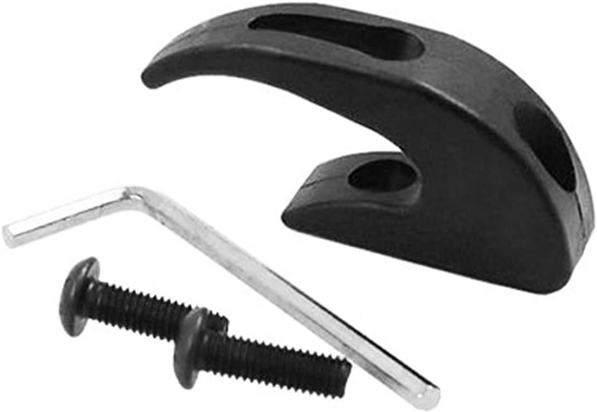SnelShoppen - 2 Stuks Zwarte Elektrische Scooter Haken - Hangen Bracket Accessoire voor Scooter - Tot 50 kg Draagcapaciteit - Ideaal voor Vrije Handen