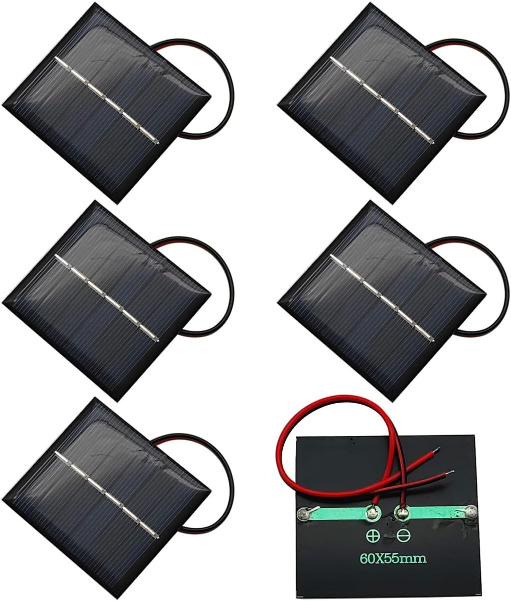 GTIWUNG 6 Pcs 60 x 55 mm Micro Mini Solar Panel Cells Solar Panel Solar Panel Solar Panel for DIY Science Projects - ShopVlot