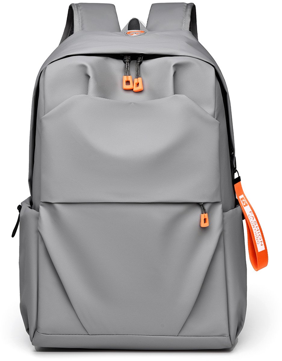 YAGXIG Rugzak - Laptoptas - Ruime reistas - Studentenrugzak - Waterdicht - Rugzak voor 14-inch laptops - Geschikt voor universiteit, school, werk, woon-werkverkeer, enz. - Unisex (Grijs)