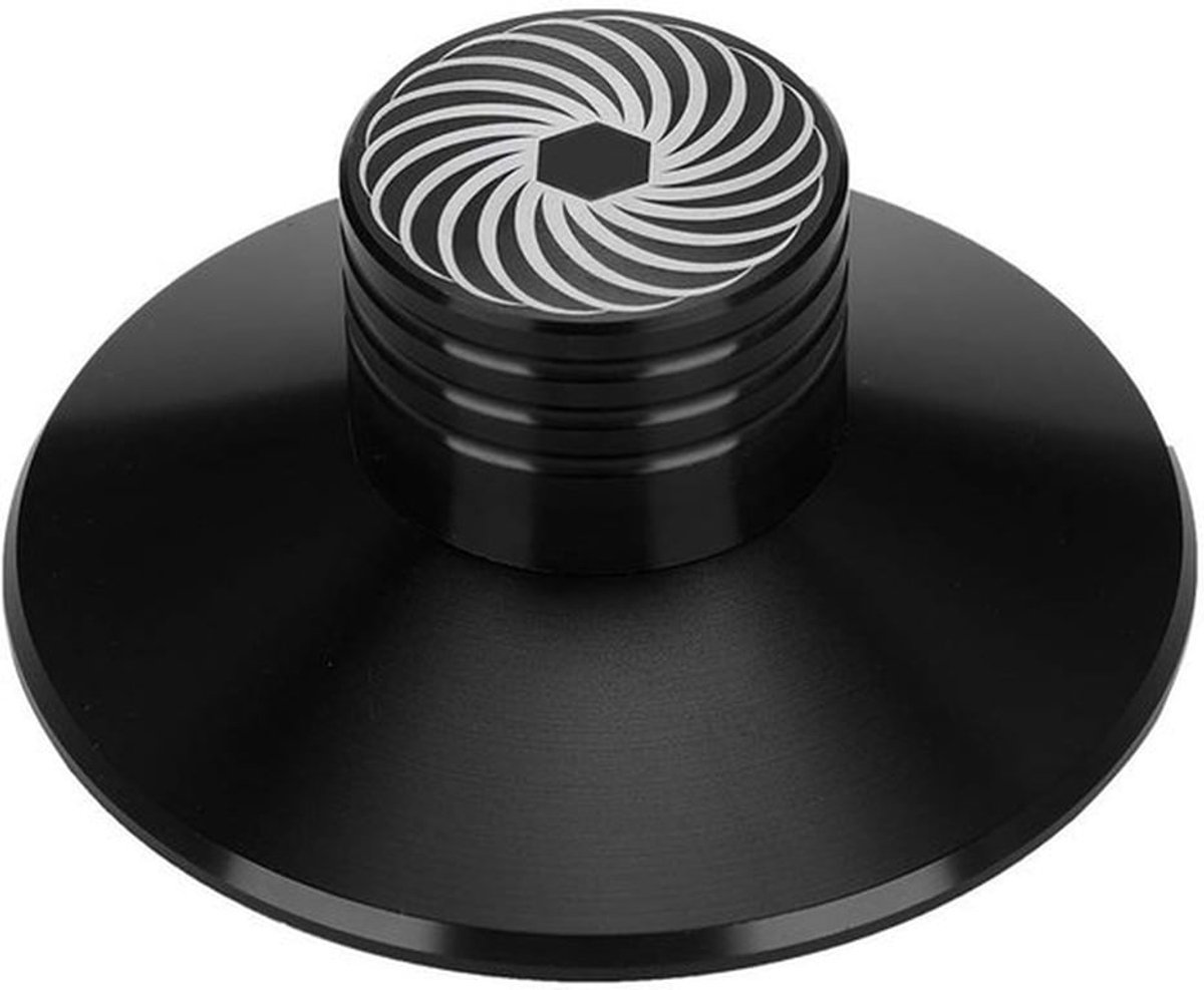 Record Klem - Aluminium Audio Disc Draaitafel Stabilizer - Zwart - Verbetert geluidskwaliteit - Vermindert trillingen - Geschikt voor pla