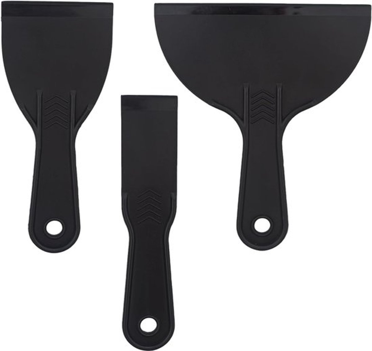 Set van 3 Flexibele Plastic Spatels voor Wandplamuur, Verwijderen van Stickers en Behang, 1.5/3/6 Inch Formaat