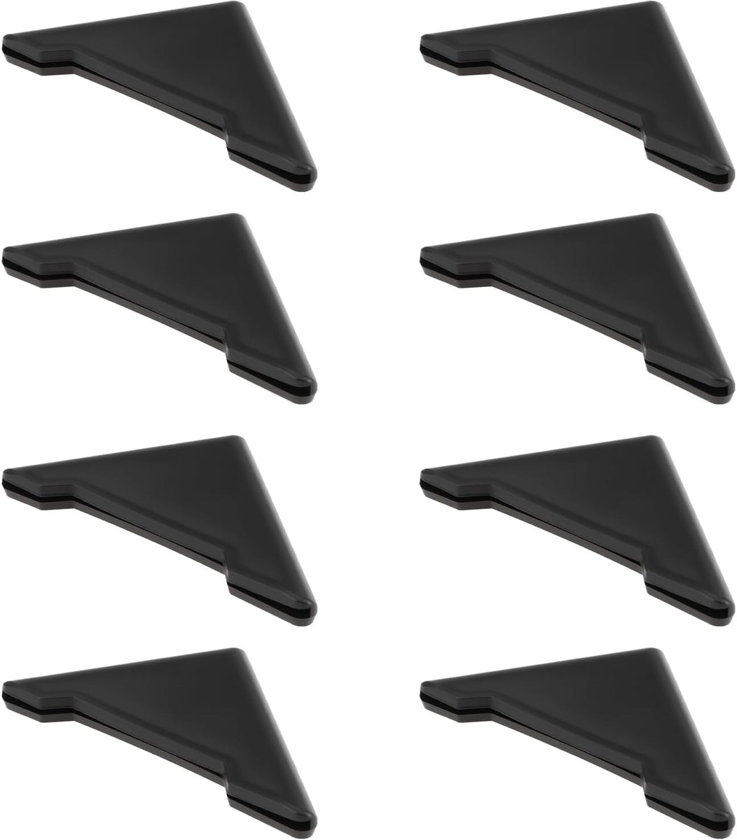 SnelShoppen - 8-delige Auto Deurranden Beschermers Silicone 5.5x4x0.5cm - Bump en Krassen Bescherming - Zwart - Flexibel en Eenvoudig te Installeren