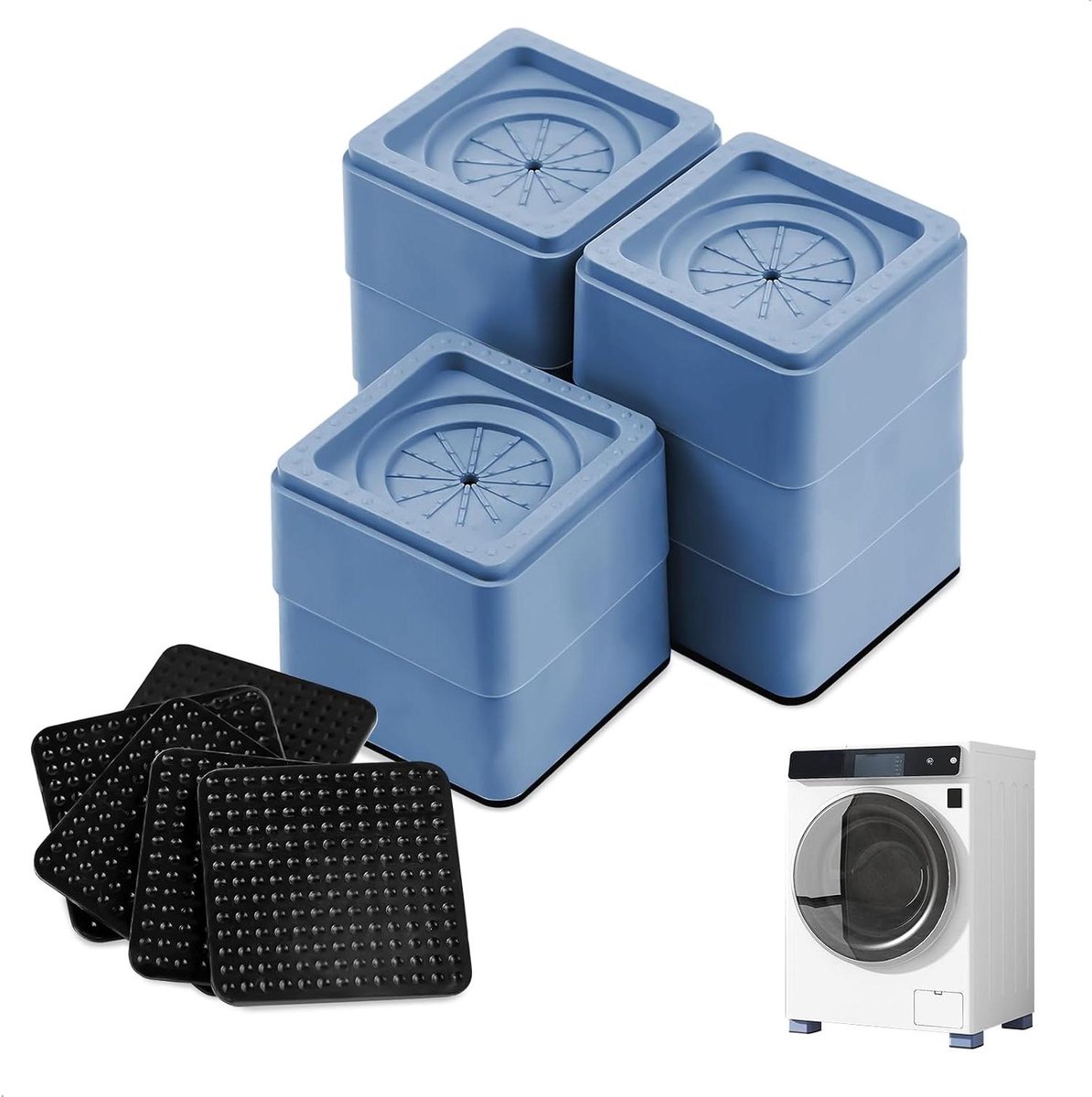 Meubelverhogers Set - Tafel Bed Poten - Meubels Verhogen - Universele Pasvorm - Set van 8 - Blauw