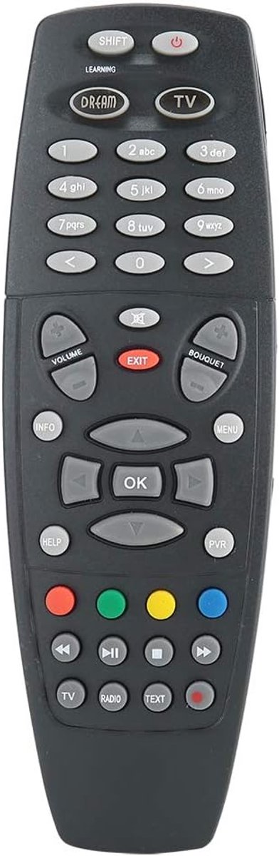 SnelShoppen - DM800 Afstandsbediening, Vervangende TV Set Top Box Afstandsbediening voor Dreambox 800HD 800SE DM800 C/S/SE, Geen Programmatuur Nodig,