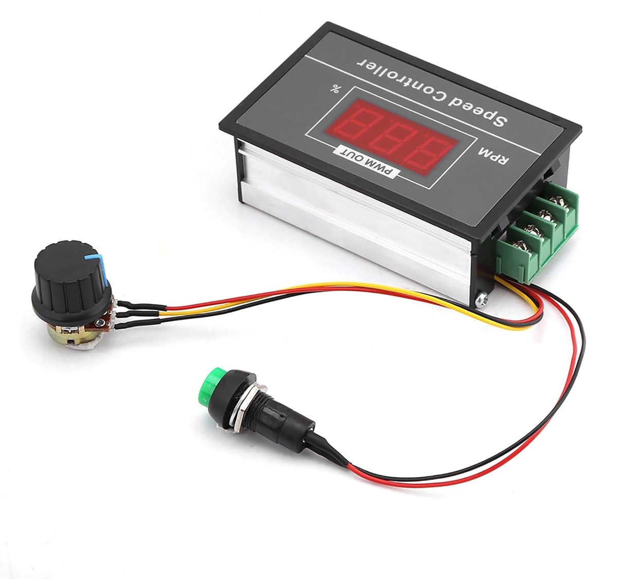 SnelShoppen - DC6-60V PWM Motor Snelheidsregelaar met Digitale Weergave - Stapsloze Snelheidsregeling - Elektronische Besturing met Hoogwaardige Circu