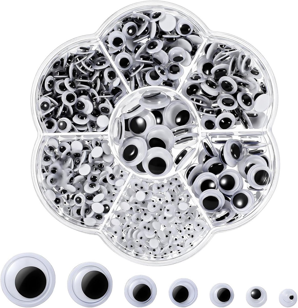 Wobbelogen 700 Stuks - Zelfklevend - Diverse Maten - Perfect voor Creatieve Projecten - ShopVlot