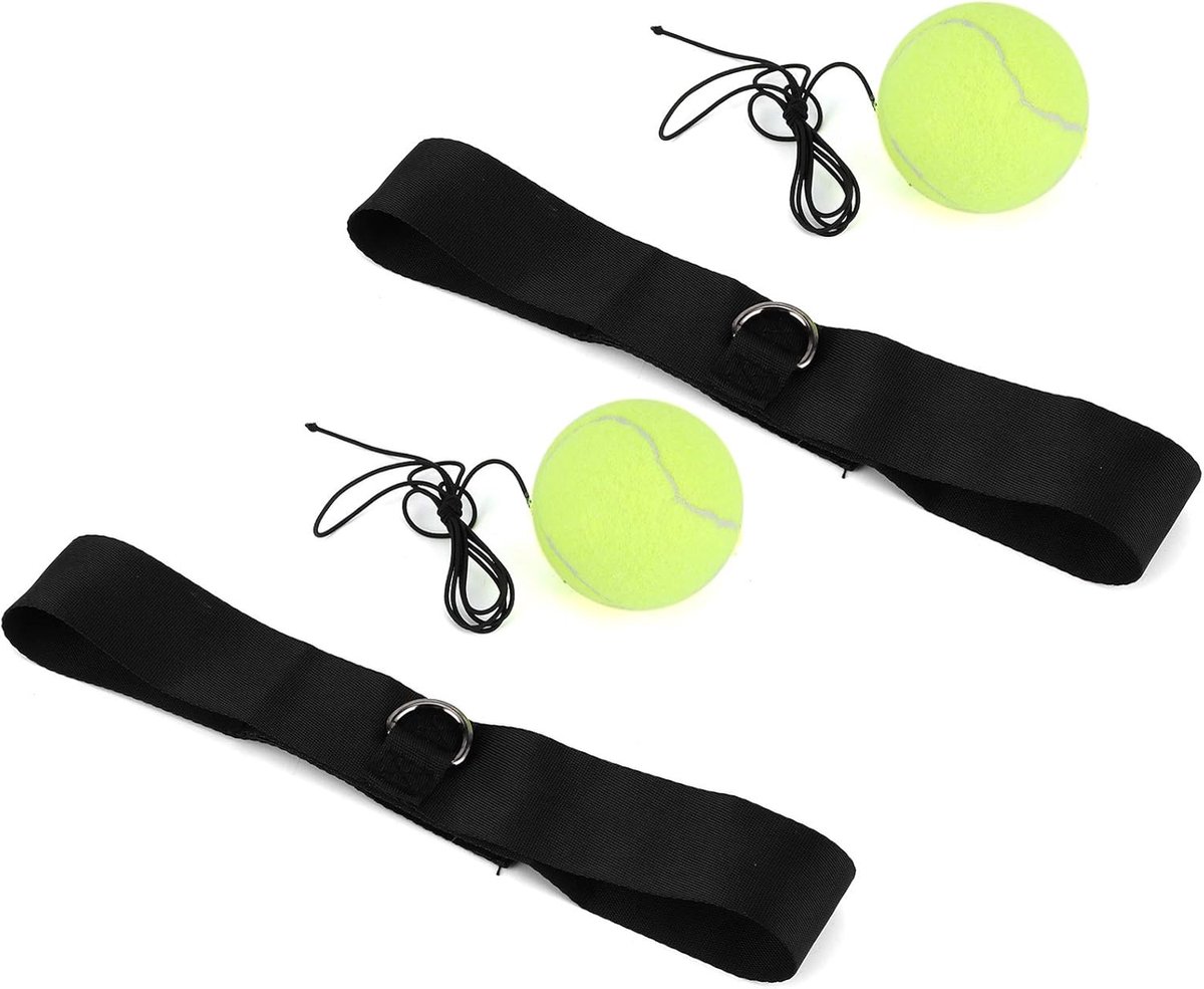 SnelShoppen - Headband Boksen Reflexbal Tennisbal Vechtbal voor Bokstraining - Verbeter Reactie en Coördinatie - Eenvoudig te Gebruiken - Voor Volwass