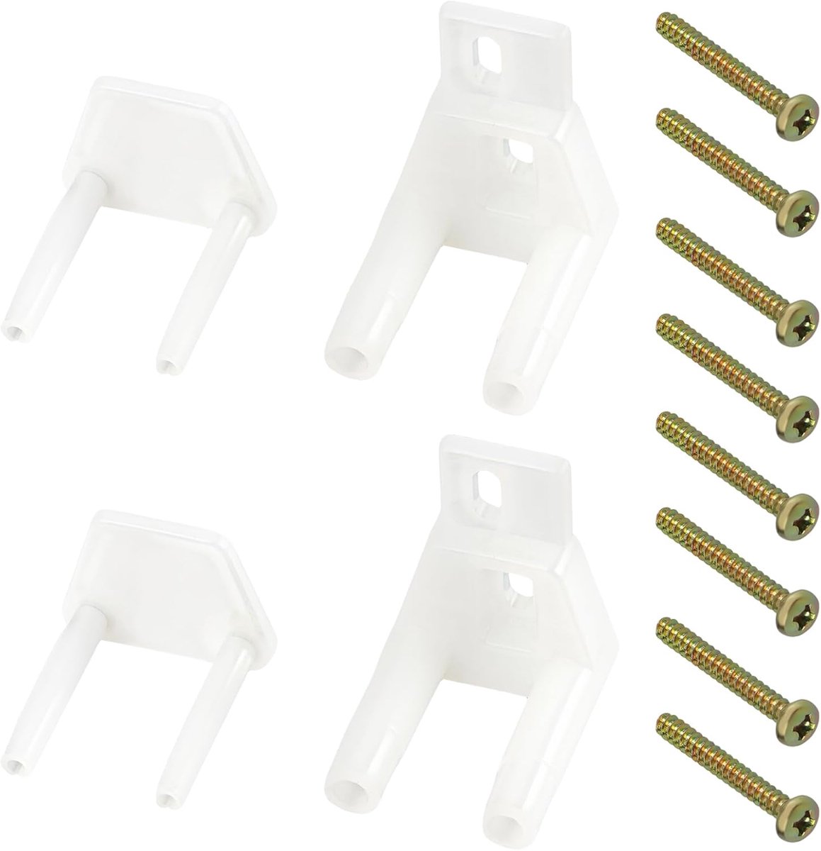 SnelShoppen - 4 stuks RV Schuifdeur Gids met Schroeven voor 1 1/8-inch tot 1-3/4-inch RV Deuren, Anti-Zwaai, Hoogwaardige Vervangingen voor Camping en