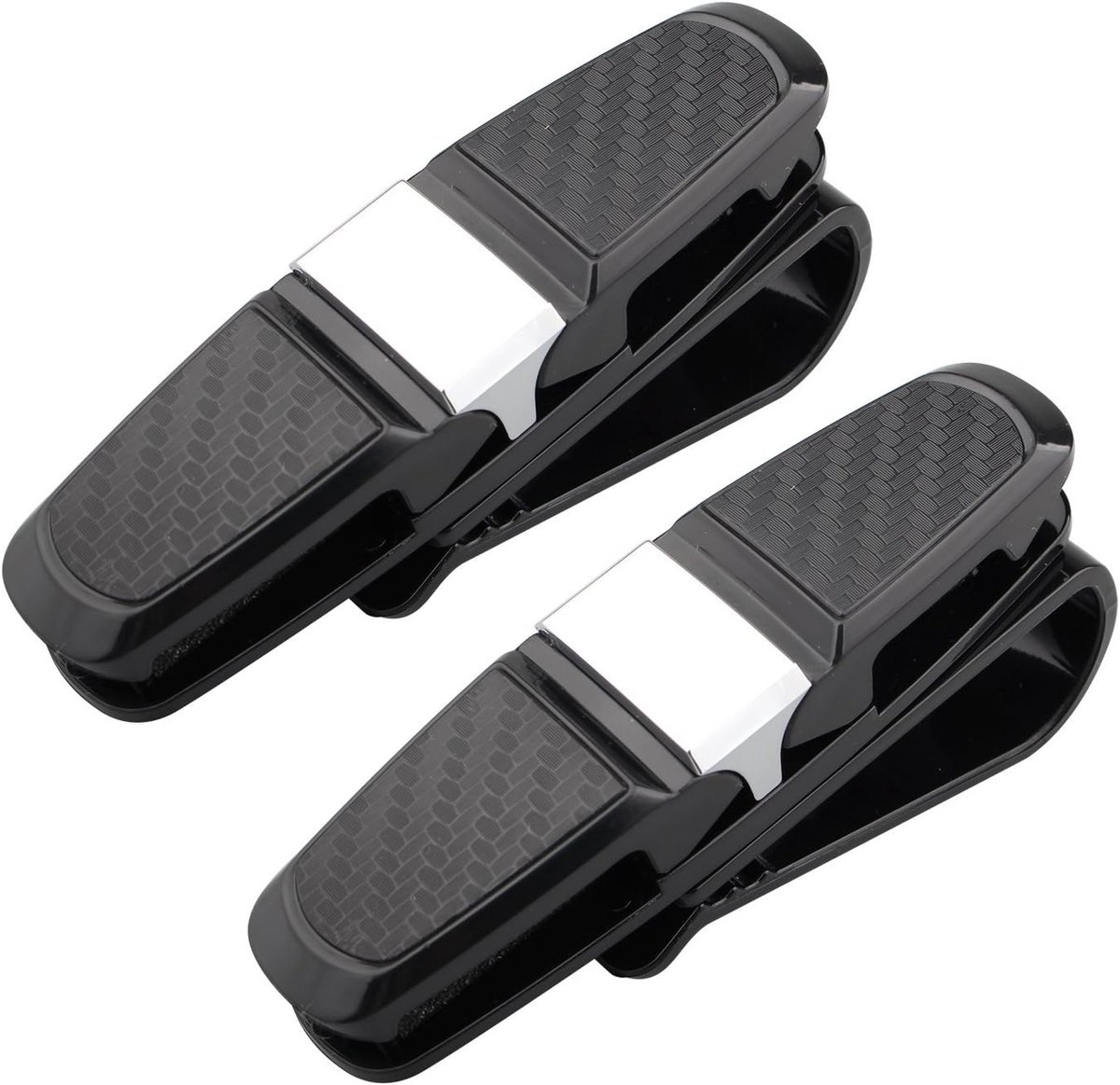 2pcs 180°Rotation 2 pairs Glasses Holder for Car Sun Visor Clip Glasses Sun Glass Holder Ticket Card Clip Car Vehicle - ShopVlot