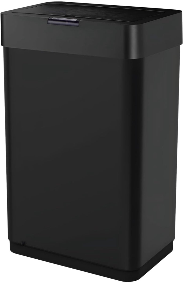 Lìon® Prullenbak 60 Liter -Prullenbak met Sensor - Prullenbak - Zwart - 41cm x 27cm x 70cm