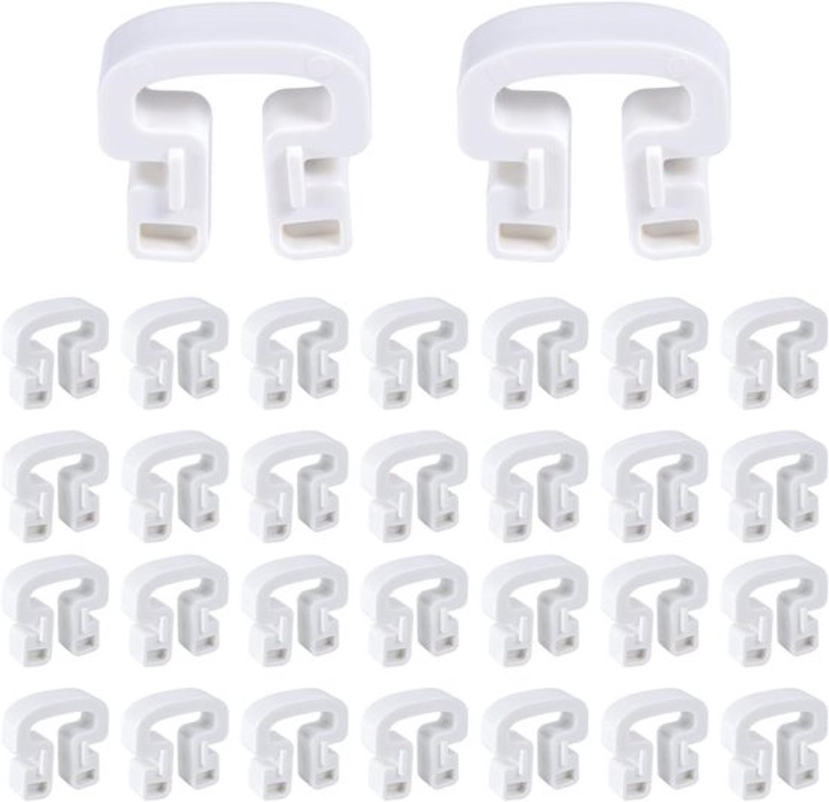30 Stuks Voetbalnet Klemmen, 3.3x3cm ABS Netverbinding Klemmen voor Doelnet Bevestiging, Ideaal voor Sporttraining en Speelplaatsen