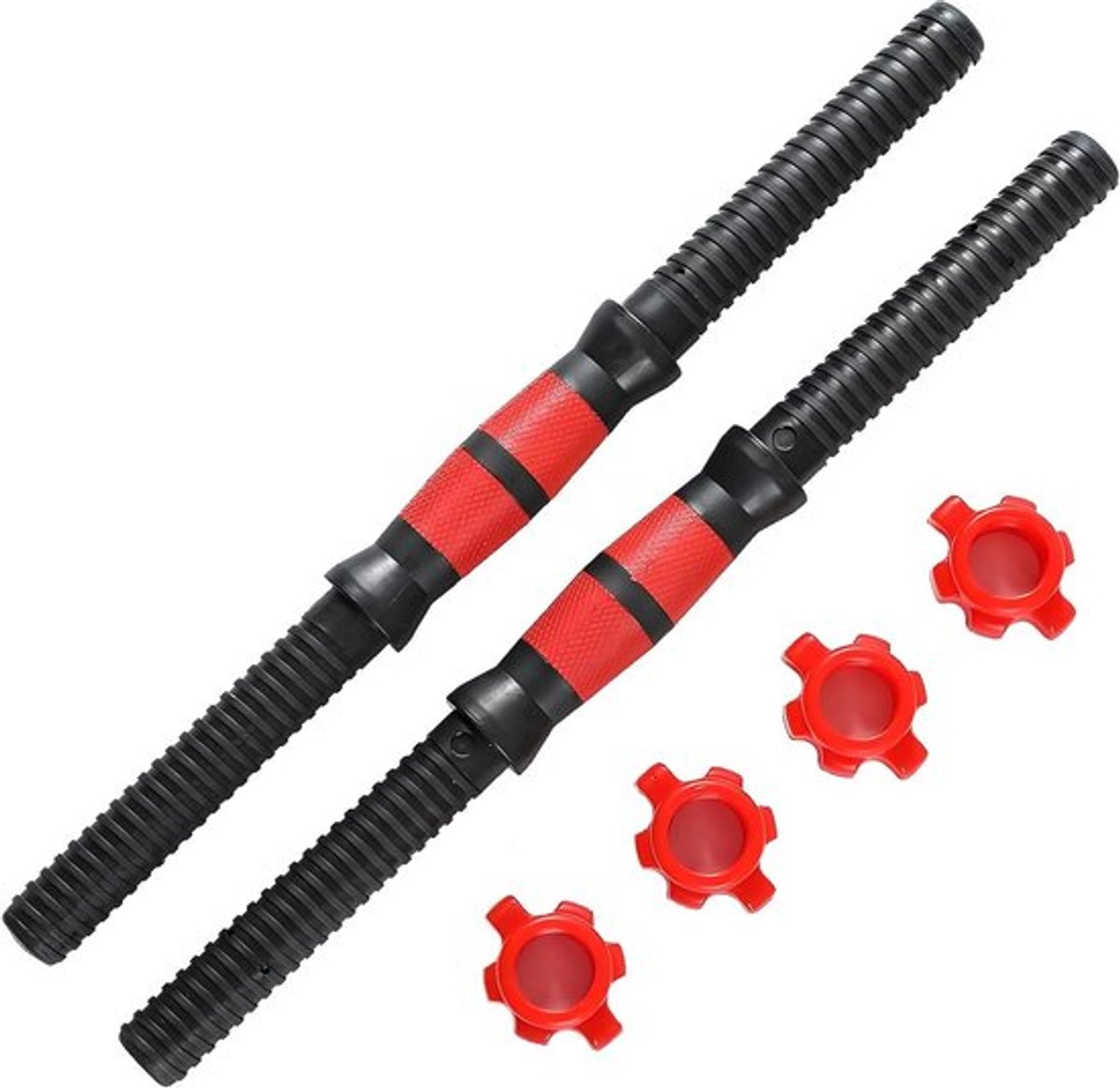 Verstelbare Dumbbells van 40 cm - Set van 2 Gewichten voor Thuis Gym, Krachttraining en Fitness Accessoires