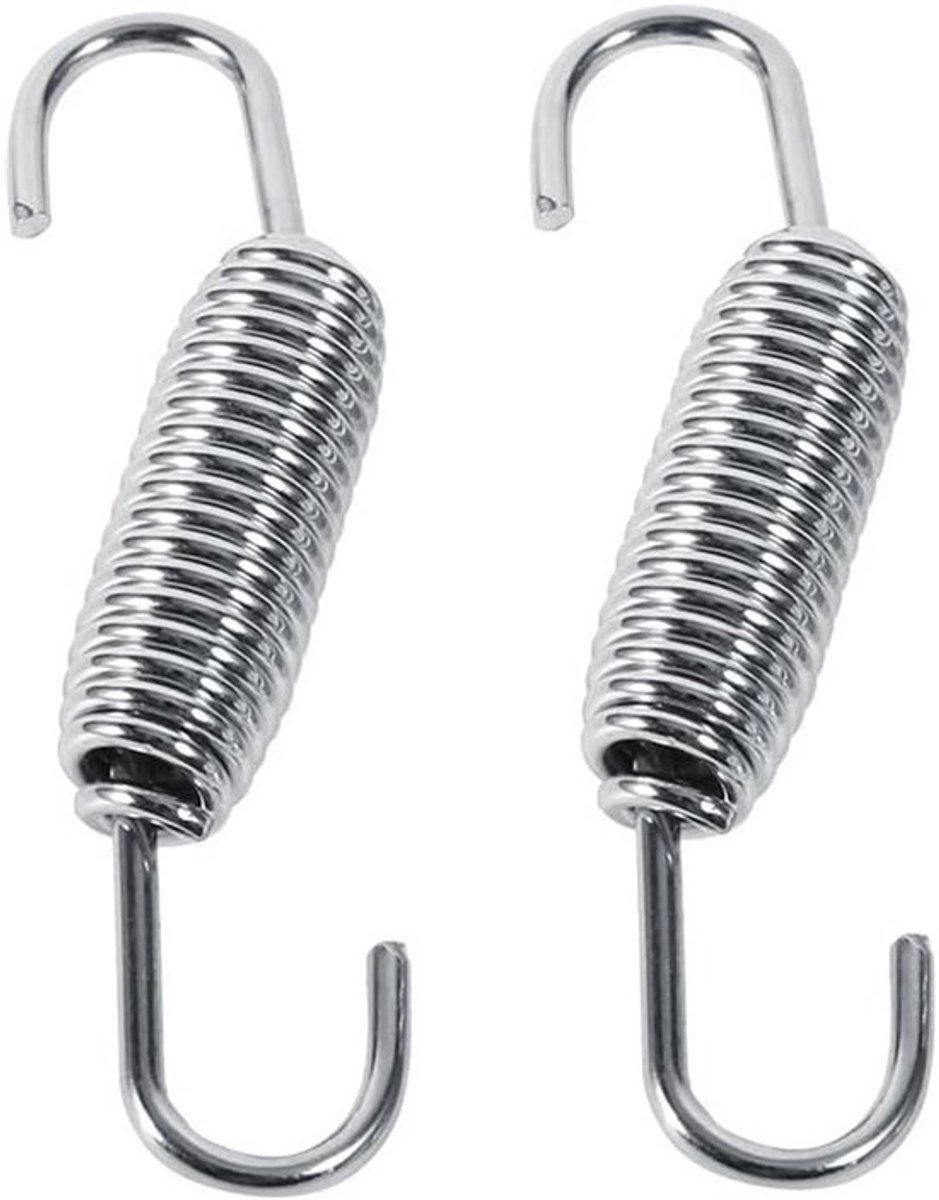 Motorfiets Uitlaatveren 65mm - RVS Volledig Rotatable Veer Set voor Dirtbike en Snowmobile Accessoires