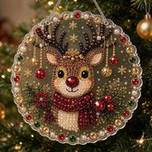 Ryoudavell - Kerst Parel Diamond Painting - DIY Kerst Decoratie - Creatieve Knutselset voor Volwassenen & Kinderen - Muurdecoratie