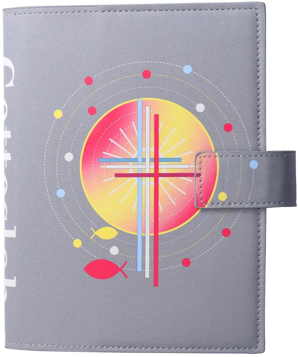 Solidchoice - Gotteslob Hoes - PU-lederen gebedhoes - Blauw - Communiecadeau - Religieuze teksten - Stijlvol en functioneel - 18 x 14 cm