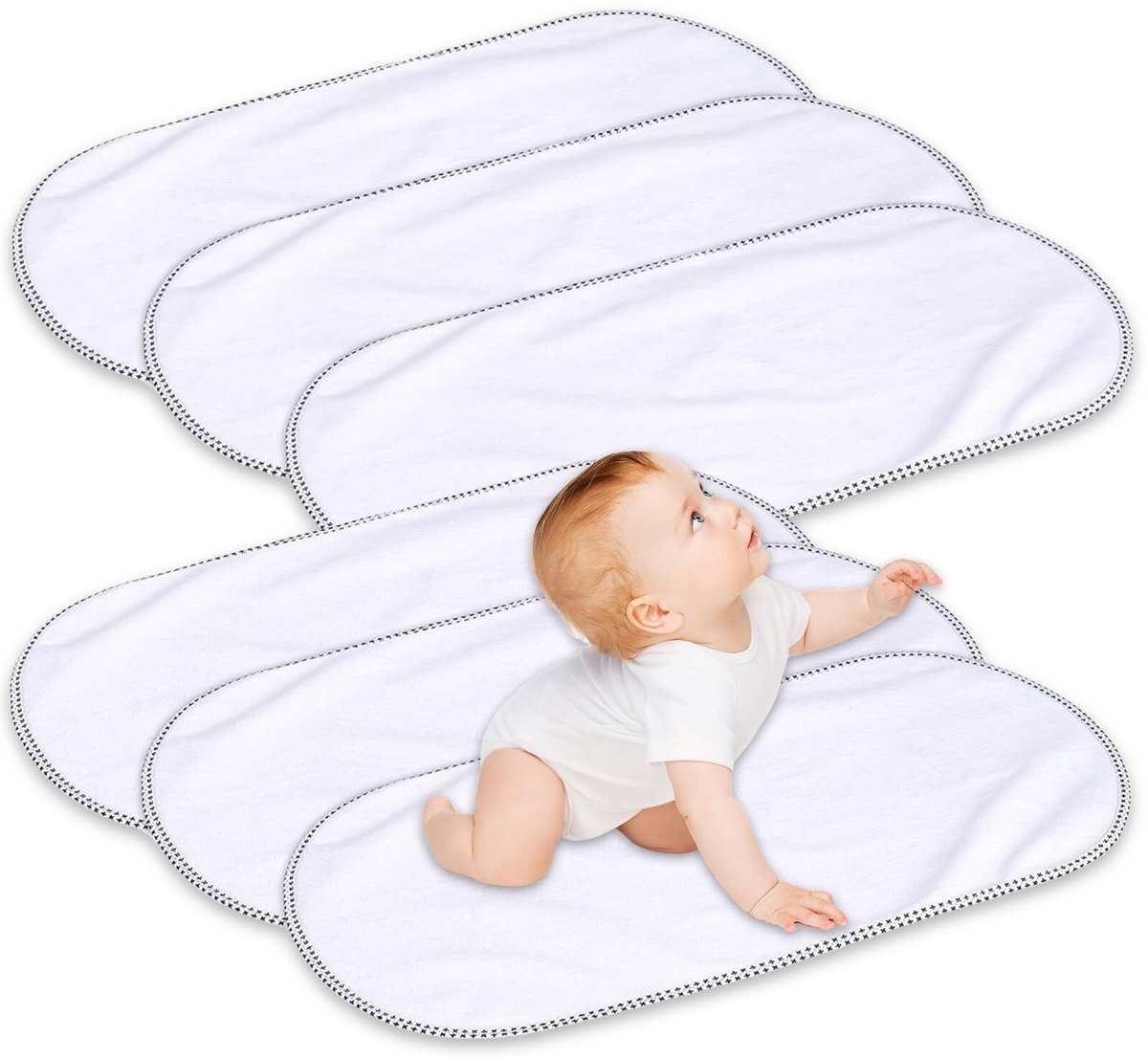 Solidchoice - Set van 6 Zachte Verschoonmatjes voor Baby's