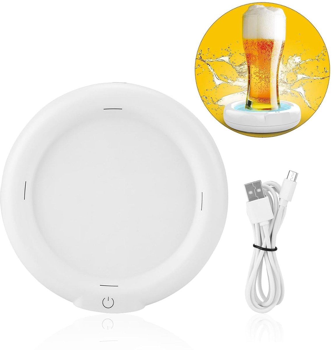 Solidchoice - Ultrasone Bierschuimer met Ingebouwde Lithiumbatterij