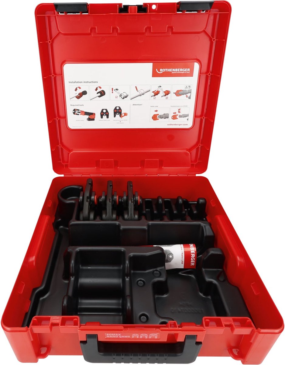 ROTHENBERGER ROMAX NANO iJAWs Set, persbek, M, 15-22-28mm - 1000004942