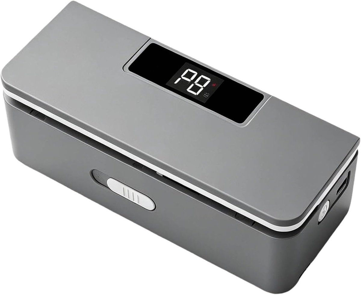Verbeterde mini-sealer (met 8 instelbare niveaus) — een draagbare mini-heatsealer met een LED-afteldisplay, waarbij voorverwarmen niet nodig is.