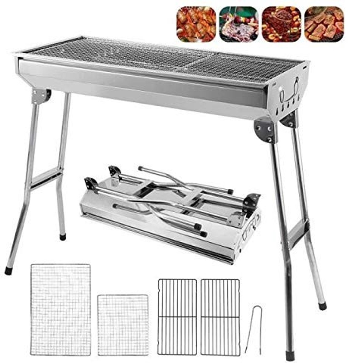 Solidchoice - Draagbare Barbecue XXL Houtskoolgrill