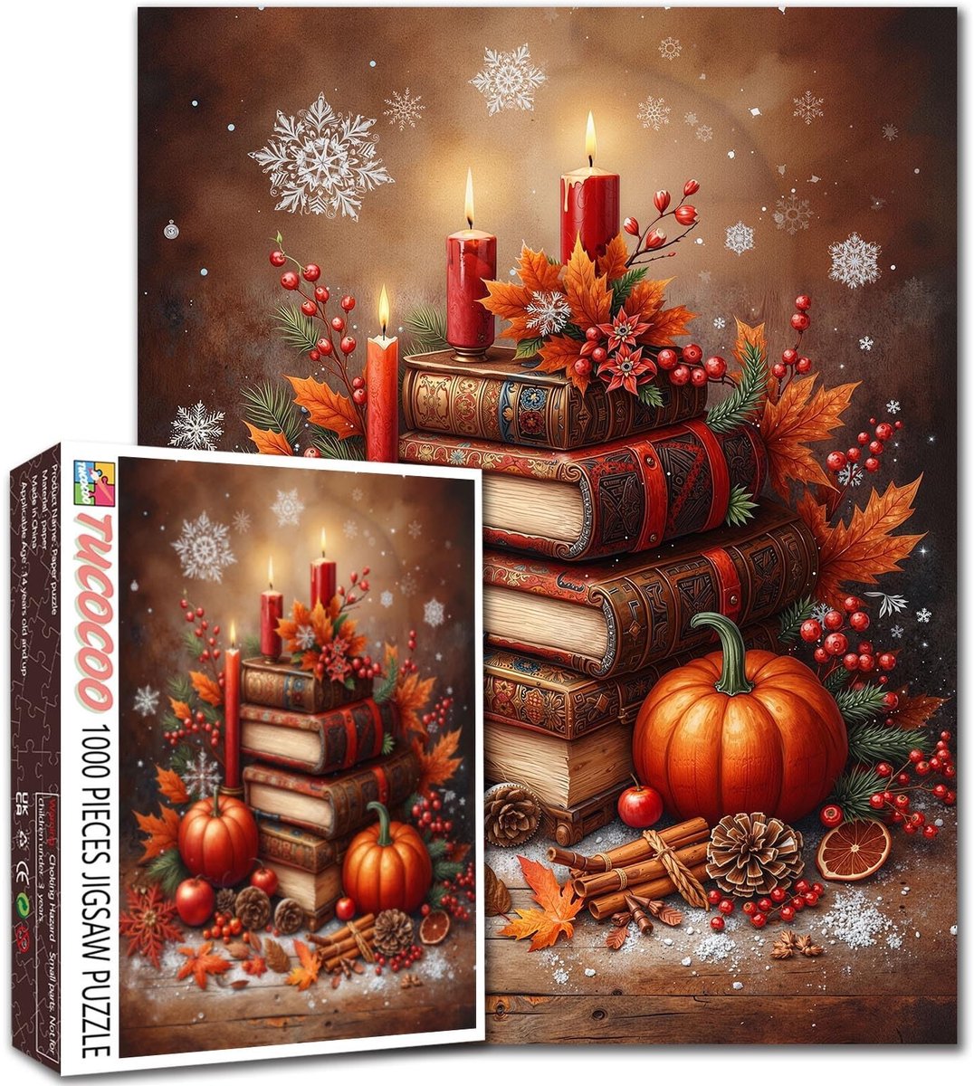 Solidchoice - Herfst Puzzel van 1000 Stukken - Ontspannende Decoratie voor Thuis