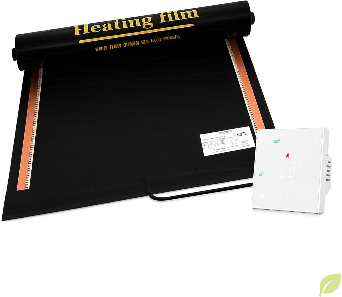 Durensa® karpetverwarming - Wifi thermostaat -130*110 cm - 314 Watt