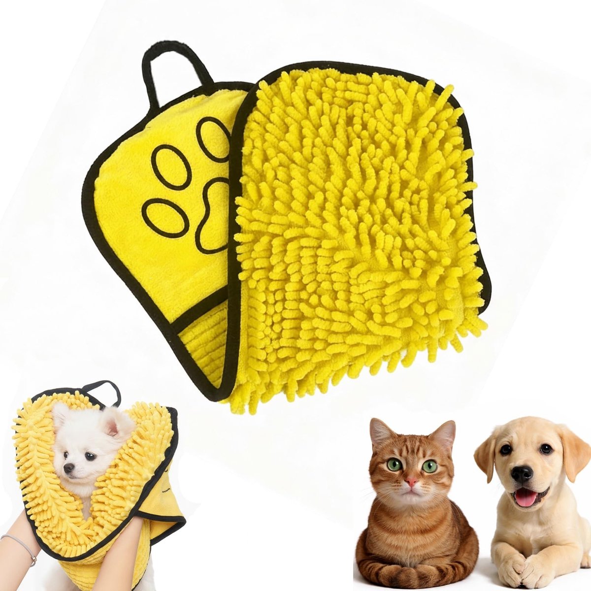 Solidchoice - Super Absorbent Microfiber Hondendroogdoek voor Dieren
