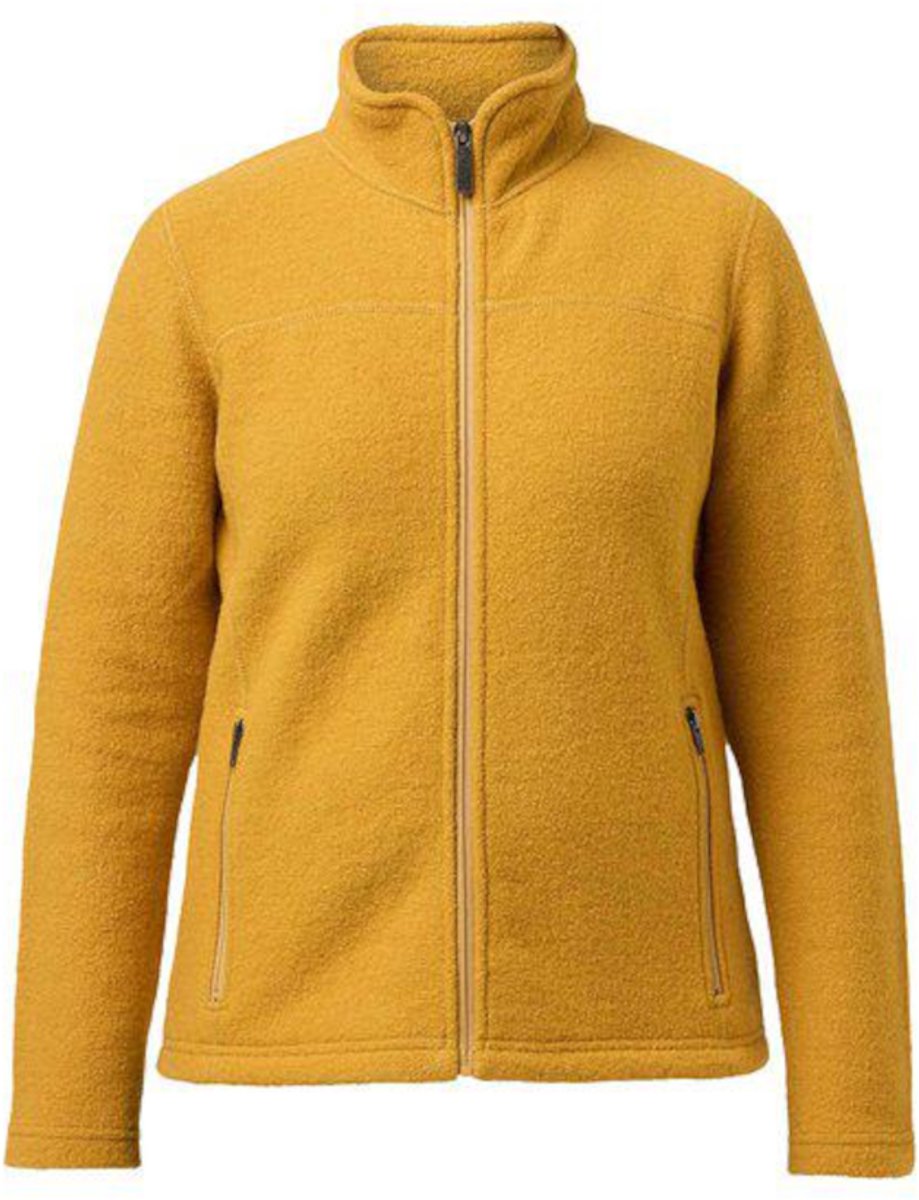 Ivanhoe dames wollen full-zip vest Beata Autumn Blaze - Geel