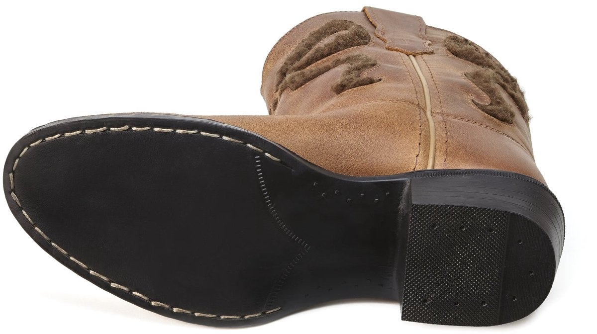 Bootstock Bow Teddy Brown Cowboylaarzen - Kinderen - Bruin - Leer