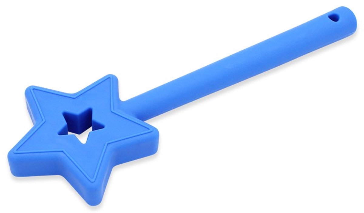 ARK Therapeutic bijtspeelgoed toverstaf kauwspeeltje blauw XXT stevig.