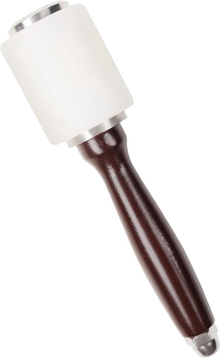 Leer hamer - Koeienhuid - nylonrubber - I-hoofd Hamer Club - 20,5 cm - Naaien - leerkunst - Geschikt voor leerwerk