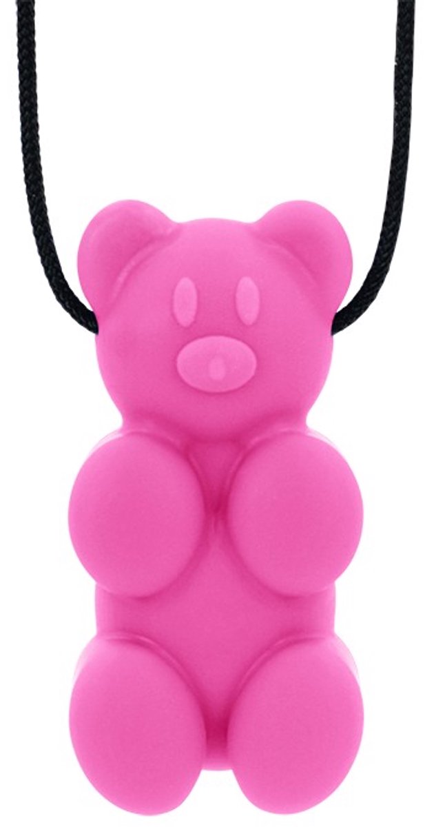ARK Therapeutic kauwketting gummy bear sensorisch speelgoed roze.