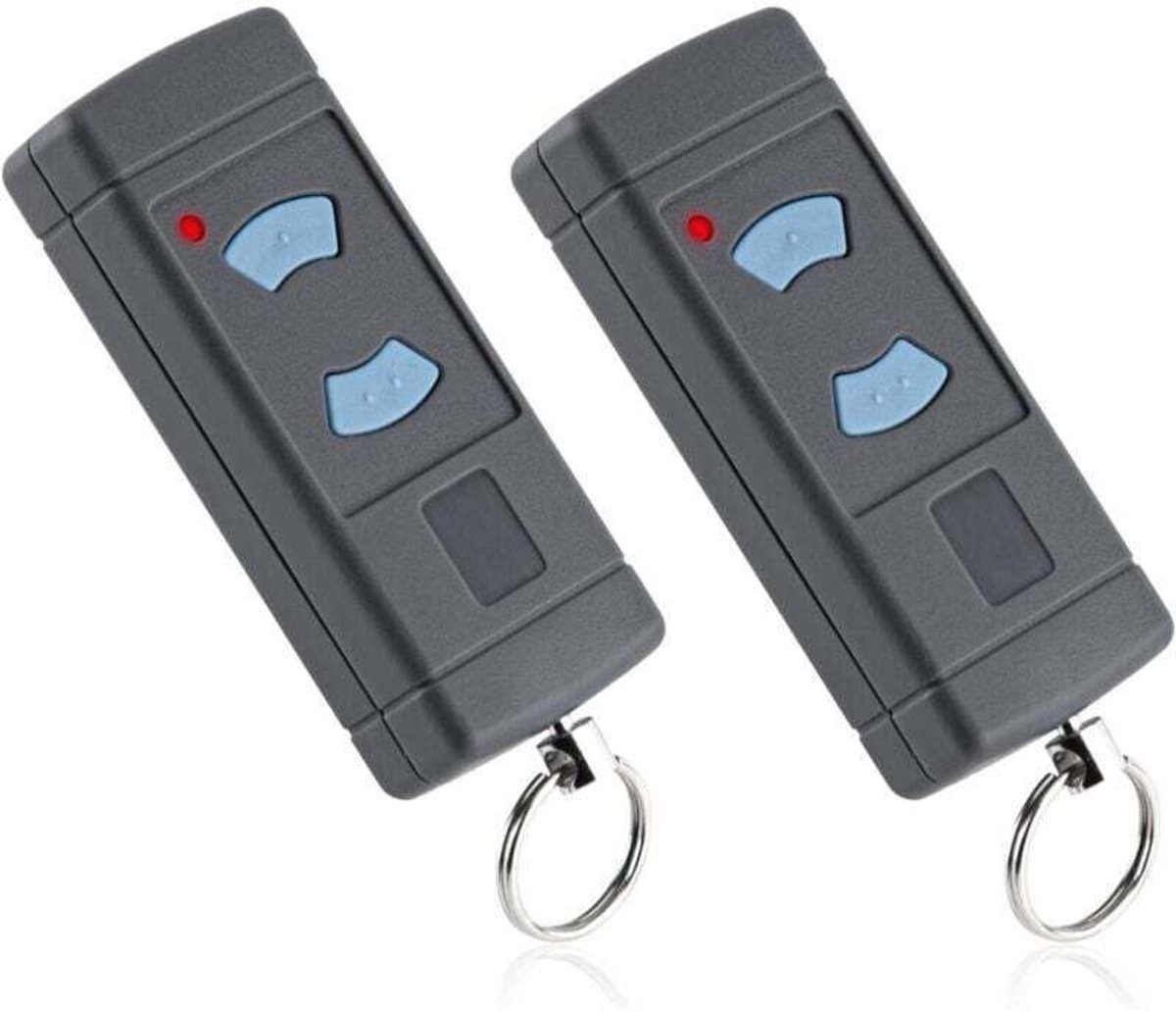 Knoppenset (2 stuks) voor 868 MHz garagedeuropeners, blauw, voor geschikt voor Hormann HSE2-868 HSM4-868, voor Tubauto HSM4-868 HS4-868