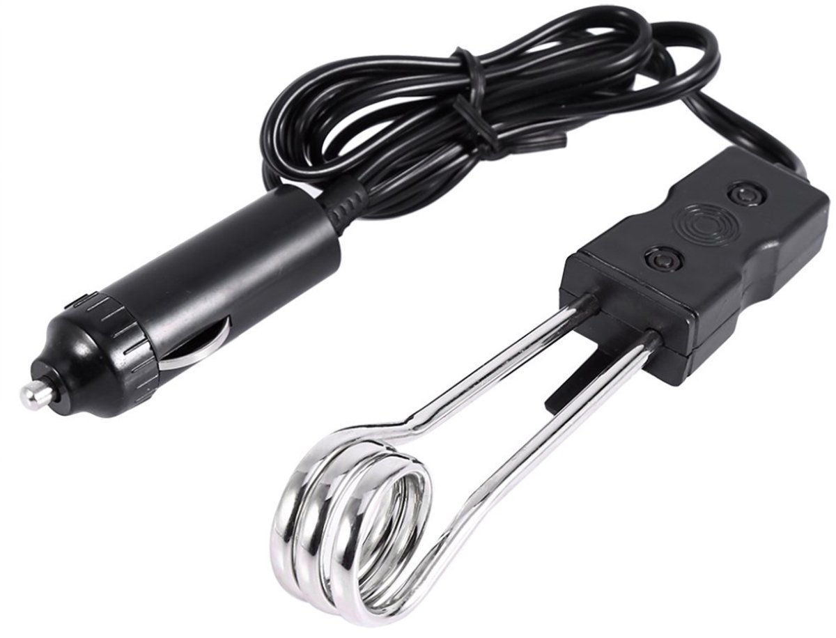ZRNS® Dompelaar - Waterkoker voor op Reis - Met Thermometer - 12 V